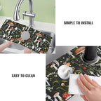 Sink Faucet Absorbing Mat, 2 Pack Drying Mat Around Faucet Sink Splash Guard - Image 6