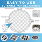 Hair Catcher Shower Drain Disposable Mesh Stickers, 35 Pack - Image 2