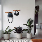Natural Teak Wall-Mounted Coat Rack-Farmhouse Entryway Hooks - Image 5