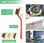 Crevice Cleaning Brush, Hard Bristle Grout Scrub Brushes Tool, Straw Cleaner - Image 4