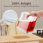 8 Pcs Pop Food Storage Containers Airtight Food Storage Containers Set - Image 5