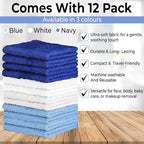 100% Cotton Washcloth Set – Soft, Absorbent Face Towels - Image 3