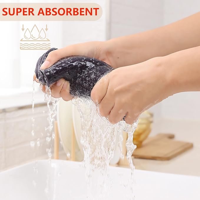 Kitinjoy 100% Cotton Waffle Weave Kitchen Hand Towels - Image 3