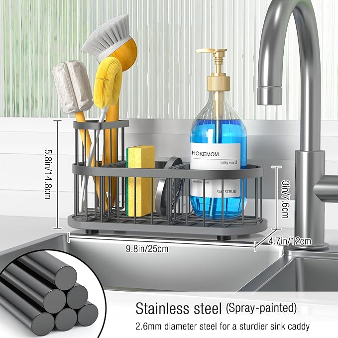 Kitchen Sink Caddy Organizer, Sponge Holder - Image 5