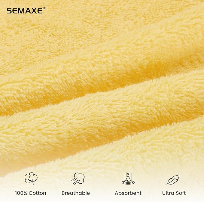 SEMAXE 12 Pack Hand Towels for Bathroom, 100% Cotton Towels - Image 3