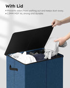 SOLEDI Laundry Hamper with Lid 130L Large & Tall Collapsible Laundry Basket - Image 5