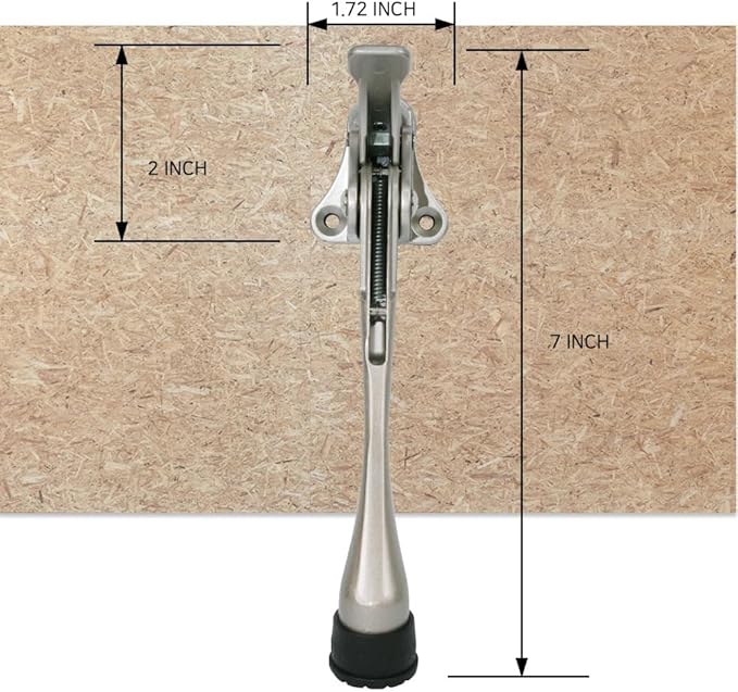 One Touch Kickdown Door Stopper, Door Holder, Heavy Duty Door Stops, Bottom of - Image 5