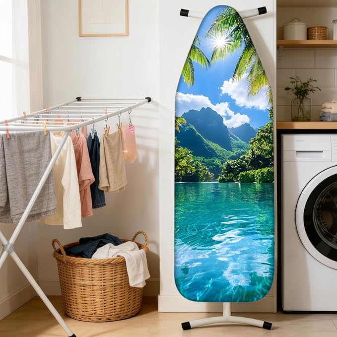 Nuxovilar Ironing Board Cover Needle Cotton 15x54 Inches | Ironing Board Cover - Image 2