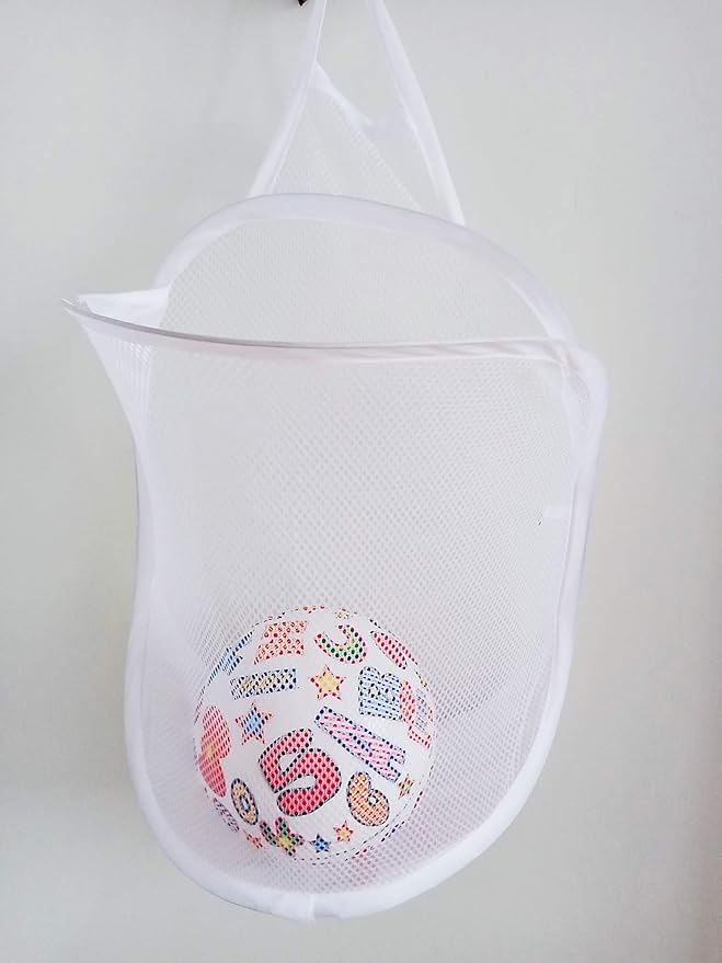 Small Mesh Hanging Laundry Hamper Basket, Mesh Hamper, Wall Dirty Clothes basket by Heng+happy