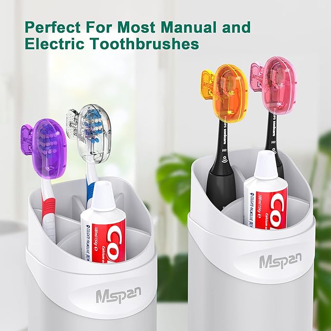 Mspan Electric Toothbrush Head Cover: Sonic Toothbrush Cap Travel Protector - Image 4