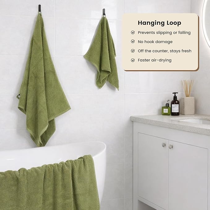 SEMAXE 4-Pack Luxury Bath Towels - Image 4