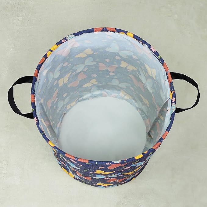 FANKANG Storage Basket, Nursery Hamper Canvas Laundry Basket Foldable - Image 8