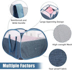 Collapsible Laundry Baskets, Tear Proof Pop Up Laundry Hamper - Image 5