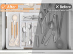 Large Silverware Drawer Organizer Expandable Kitchen Utensil Organizer BPA Free - Image 6