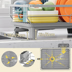 TOOLF Space-Saving Dish Drying Rack, Sink Dish Drainer Rack, Dishes Strainer - Image 6