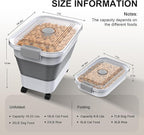 Dog Food Storage Container, 15-23 Lbs Collapsible Dog Food Container - Image 2