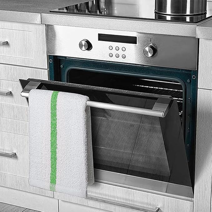 Bar Mop Green Stripe 10 lbs 16x19 Pack of 60, 100% Cotton Double Stitched Route - Image 5