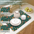 Christmas Dish Drying Mat for Kitchen Counter 2 Pack - Image 5