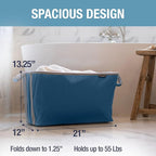 CleverMade Collapsible Laundry Basket 2 Pack – 60L Foldable Clothes Hamper - Image 3