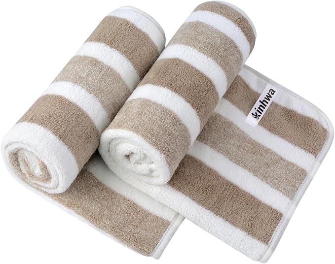 KinHwa Microfiber Hand Towels for Bathroom Soft and Absorbent Face Towels Brown by KinHwa