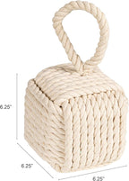 Creative Co-Op Nautical Rope Knot Decorative Cotton Door Stop - Image 2