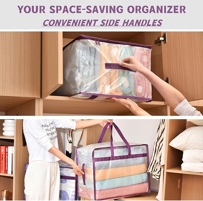 20 Gallon Large Clear Blanket Storage Bags - Image 6