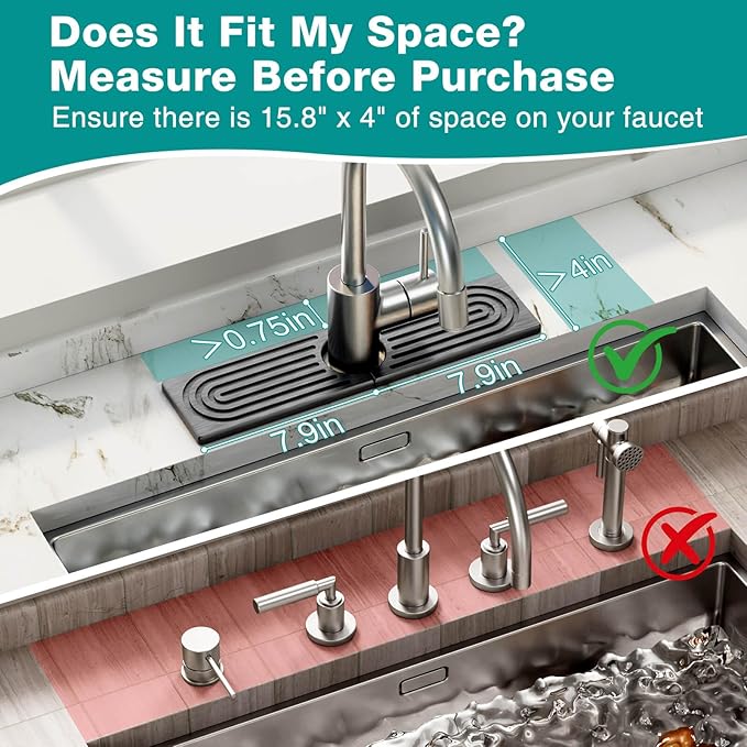 DK177 Faucet Mat for Kitchen Sink - Image 3