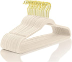 MIZGI Premium Velvet Hangers Pack 40 Pcs Heavy Duty by MIZGI