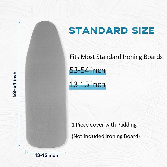 Ironing Board Cover and Pad 15x54, Full Size Extra Thick Padded Iron Board Cover - Image 6