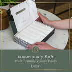White Washcloths Set of 6 Soft Facial Cloths 10” x 10” 100% Viscose Derived - Image 6