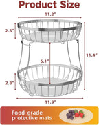 2 Tier Fruit Basket for Kitchen Counter - Image 7