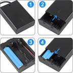3PCS 3AA Battery Holder， USB Female Socket， 3x1.5V AA Battery Case Box Holder， - Image 5