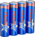 3600mWh Rechargeable AA Batteries 4 Count, Lithium Battery AA 1.5V, Double A by Mupoer