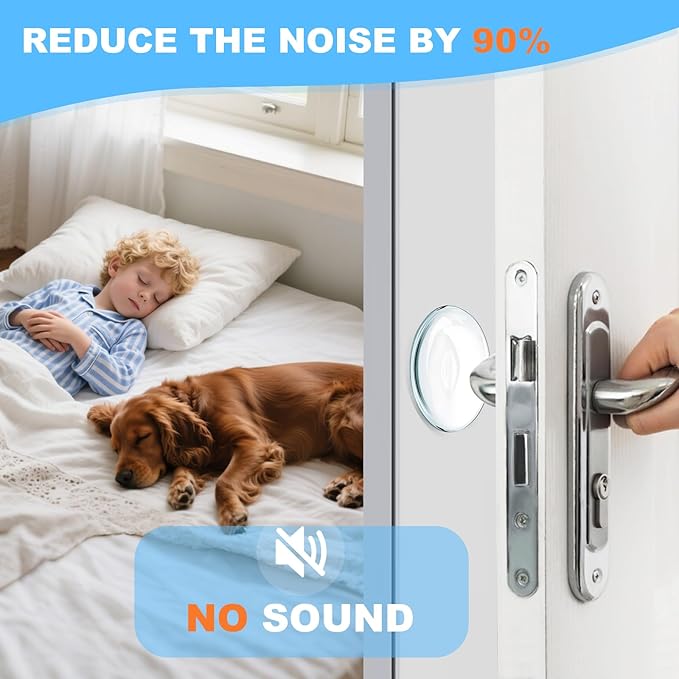 Door Stoppers for Wall, Door Knob Wall Protector 3.15", Self Adhesive Door - Image 6