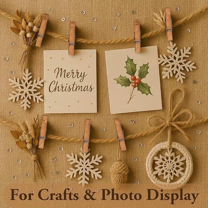 LWR CRAFTS Wooden Small Clothespins 1-7/8" 4.8cm 50 Pieces Per Pack - Image 6