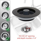 3 in 1 Kitchen Sink Stopper, Pop Up Kitchen Sink Drain Strainer, - Image 5