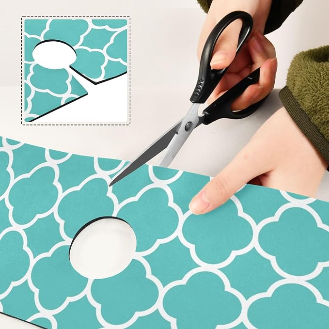 Kitchen Sink Splash Guard 2 PCS 14.7 Inch Sink Faucet Mat Splash Guard - Image 5