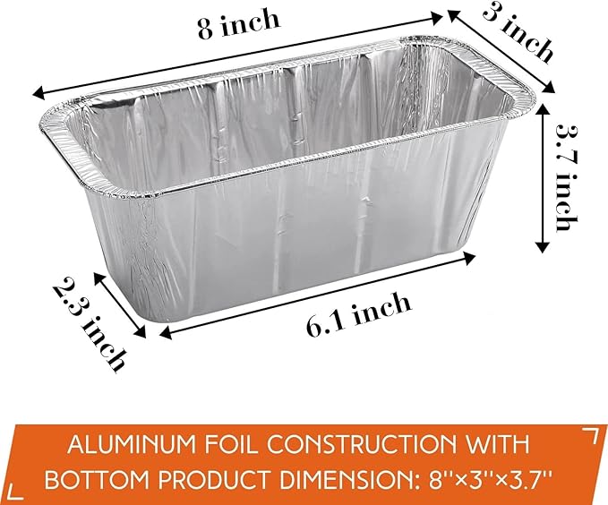 50-Pack Drip Pans Liners for Blackstone Griddle Accessories, Aluminum Foil Pan - Image 2