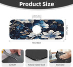 Blue flowers Kitchen sink faucet pad, strong water absorption, anti slip - Image 2