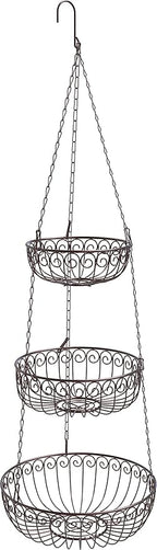 Simple Houseware 3-Tier Fruit Hanging Basket - Image 8