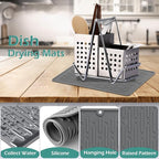 Dish Drying Mats, Heat-resistant Silicone Mat - Image 3
