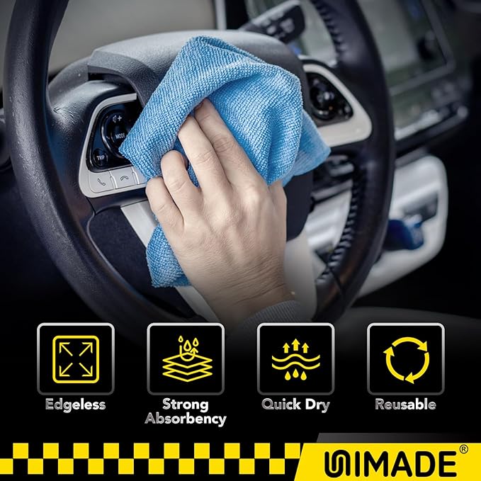 Shop Towel Rag, 200 Pack Reusable Rags Bulk Microfiber Cleaning Cloth Lint Free - Image 5