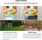 Compostable Trash Garbage bags, AYOTEE 13-15 Gallon Tall Kitchen Trash Bags - Image 4