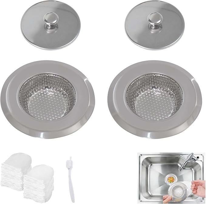 2pcs Sink Strainer for Most Kitchen Sinks Drain, Upgrade Stainless Steel by Unknown