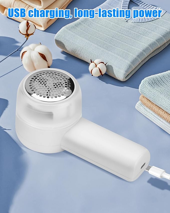 Lint Remover, Fabric Shaver for Clothes, Electric Lint Shaver Rechargeable - Image 5