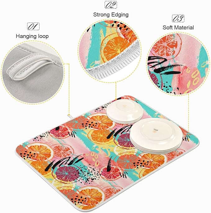 Absorbent Dish Drying Mat for Kitchen Counter - Image 4