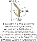 Amerock H37003BBZ | Emerge Double Prong Decorative Wall Hook | Golden Champagne - Image 4