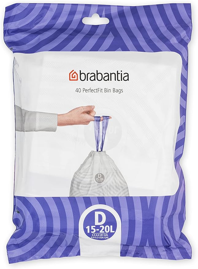 Brabantia PerfectFit Trash Bags Thick Plastic Trash Can Liners by BrabantiaUSA