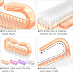 Handle Grip Nail Brush, Nail Brushes Hand Fingernail Brush Cleaner Scrubbing - Image 3