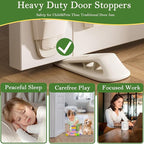 Fursafe&Q Rubber Door Stoppers for Bottom of Door, Door Stop Wedge - Image 4